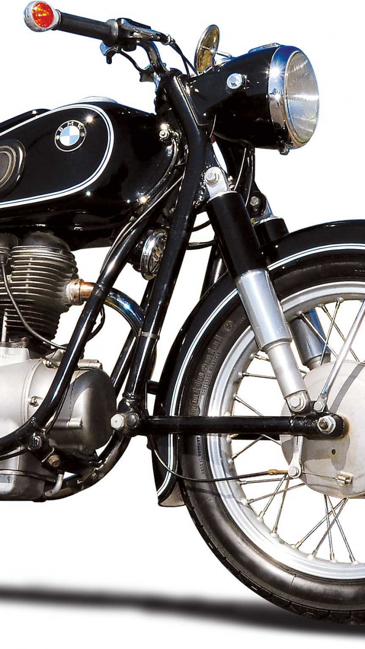 Moto Cruiser Noir et Argent. Wallpaper in 750x1334 Resolution