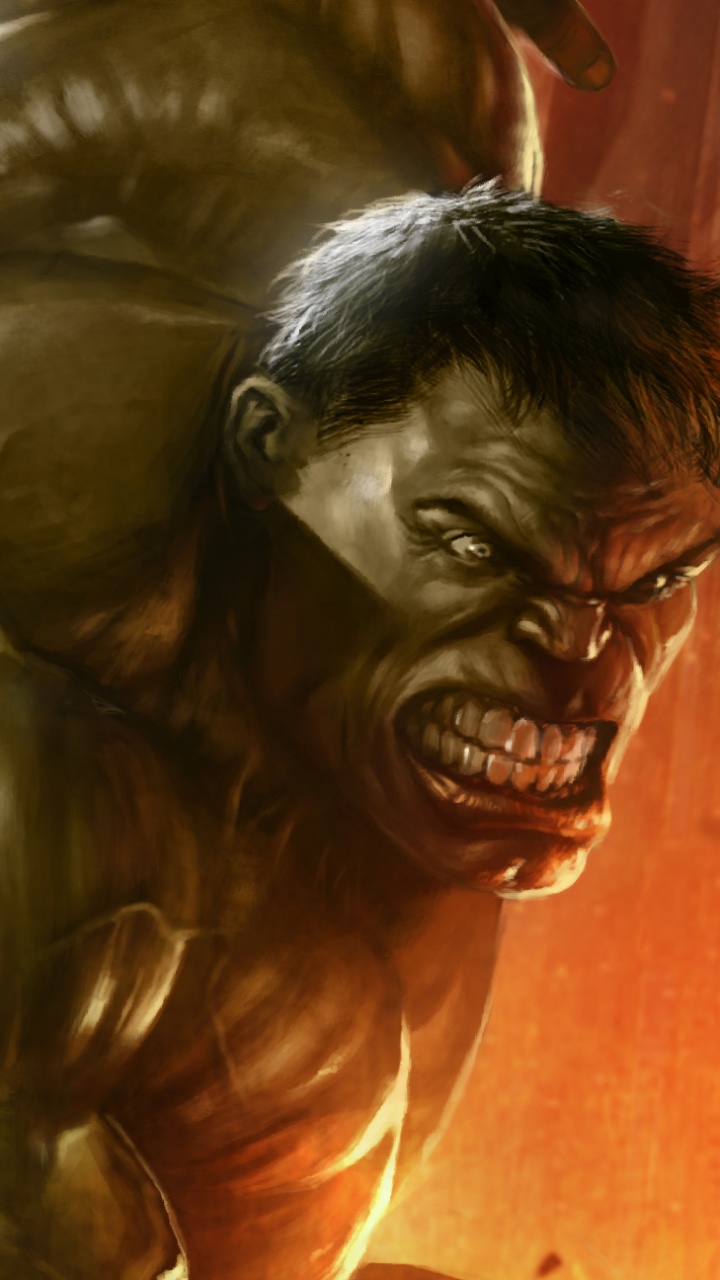 Mann im Orangefarbenen Hemd Lehnt an Brauner Wand. Wallpaper in 720x1280 Resolution