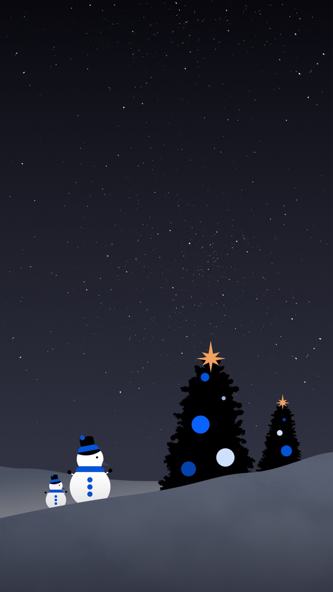 Weihnachten, Weihnachtsbaum, Nacht, Stern, Raum. Wallpaper in 1080x1920 Resolution