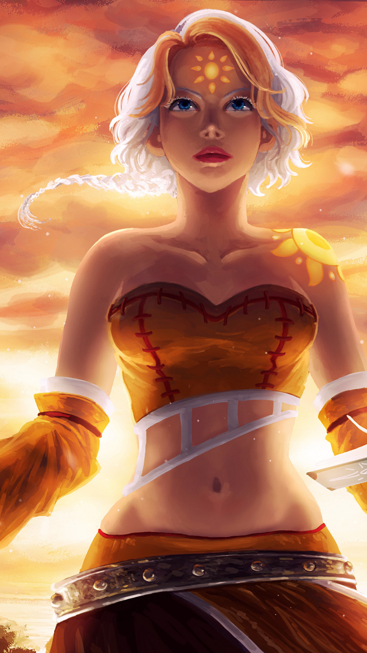 Femme en Robe Marron et Noire Tenant Une Illustration D'oiseau. Wallpaper in 750x1334 Resolution