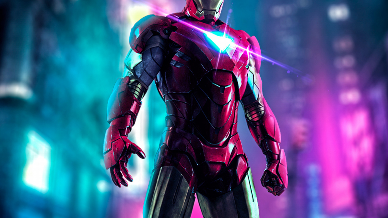 Iron Man, Captain America, Superhero, Poster, Purple. Wallpaper in 1280x720 Resolution