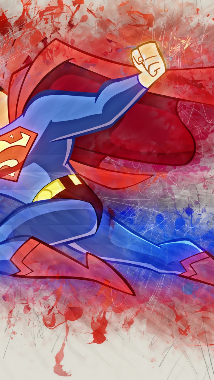 Homme en Costume Bleu et Rouge Personnage Anime. Wallpaper in 720x1280 Resolution