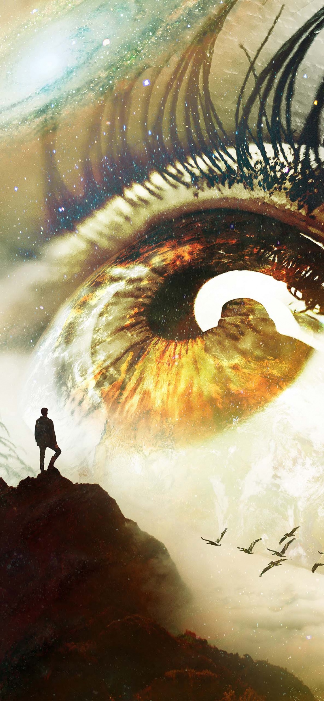 数码艺术, 艺术, 海报, 圆圈 壁纸 1125x2436 允许