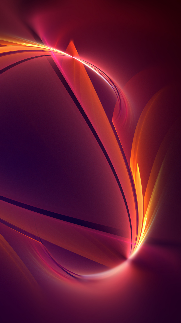 Purple and Yellow Light Digital Wallpaper. Wallpaper in 750x1334 Resolution