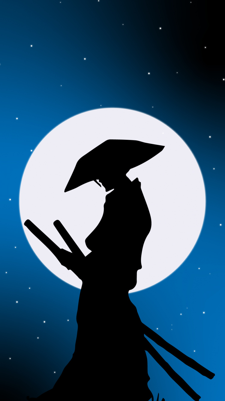 Samurai, Roter Samurai, Poster, Illustration, Astronomisches Objekt. Wallpaper in 750x1334 Resolution