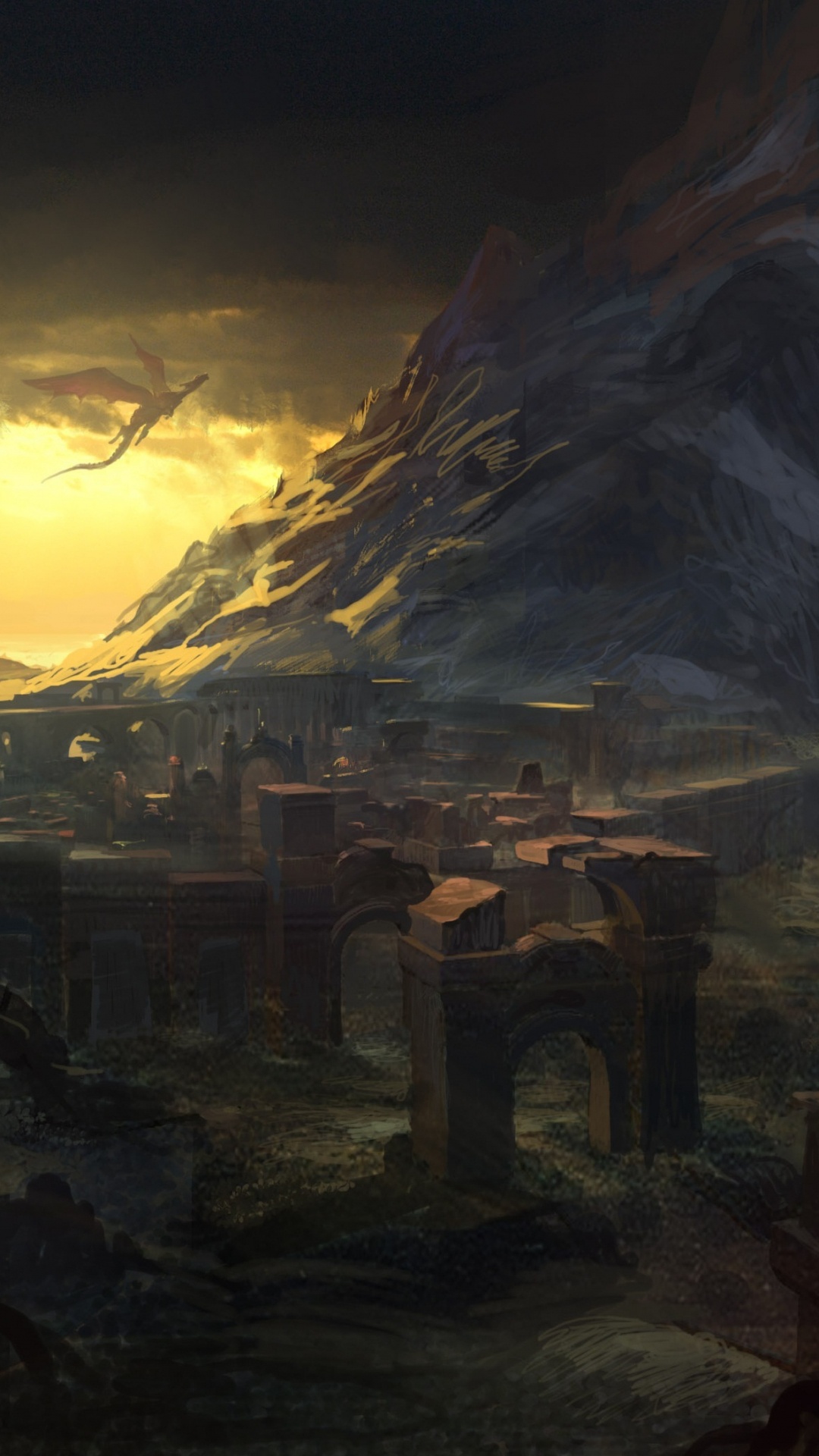 Edificio de Hormigón Marrón Cerca de la Montaña Durante el Día. Wallpaper in 1080x1920 Resolution