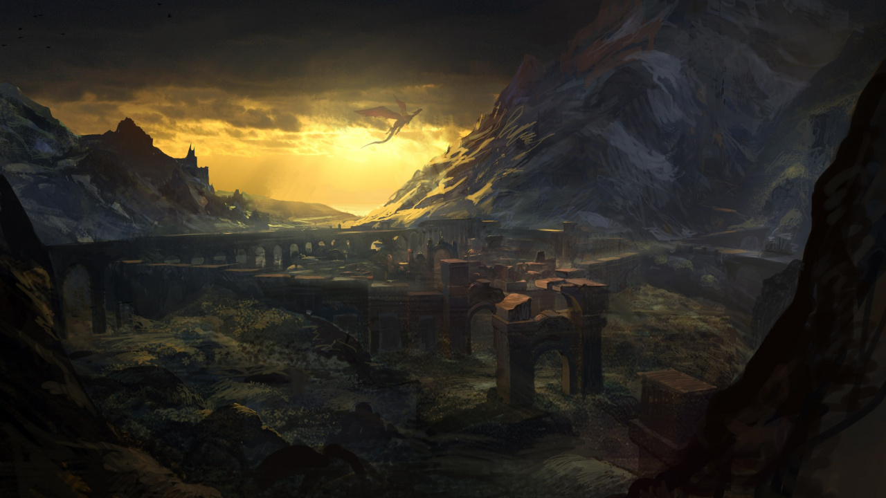 Edificio de Hormigón Marrón Cerca de la Montaña Durante el Día. Wallpaper in 1280x720 Resolution