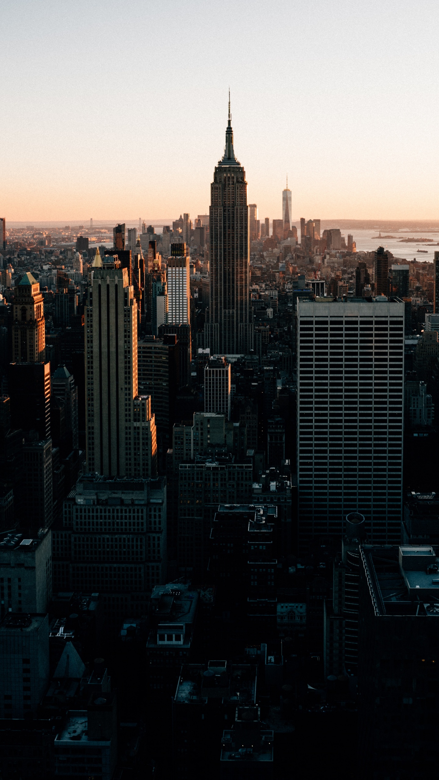 New York City, New York City Skyline, Building, Skyscraper, Daytime. Wallpaper in 1440x2560 Resolution