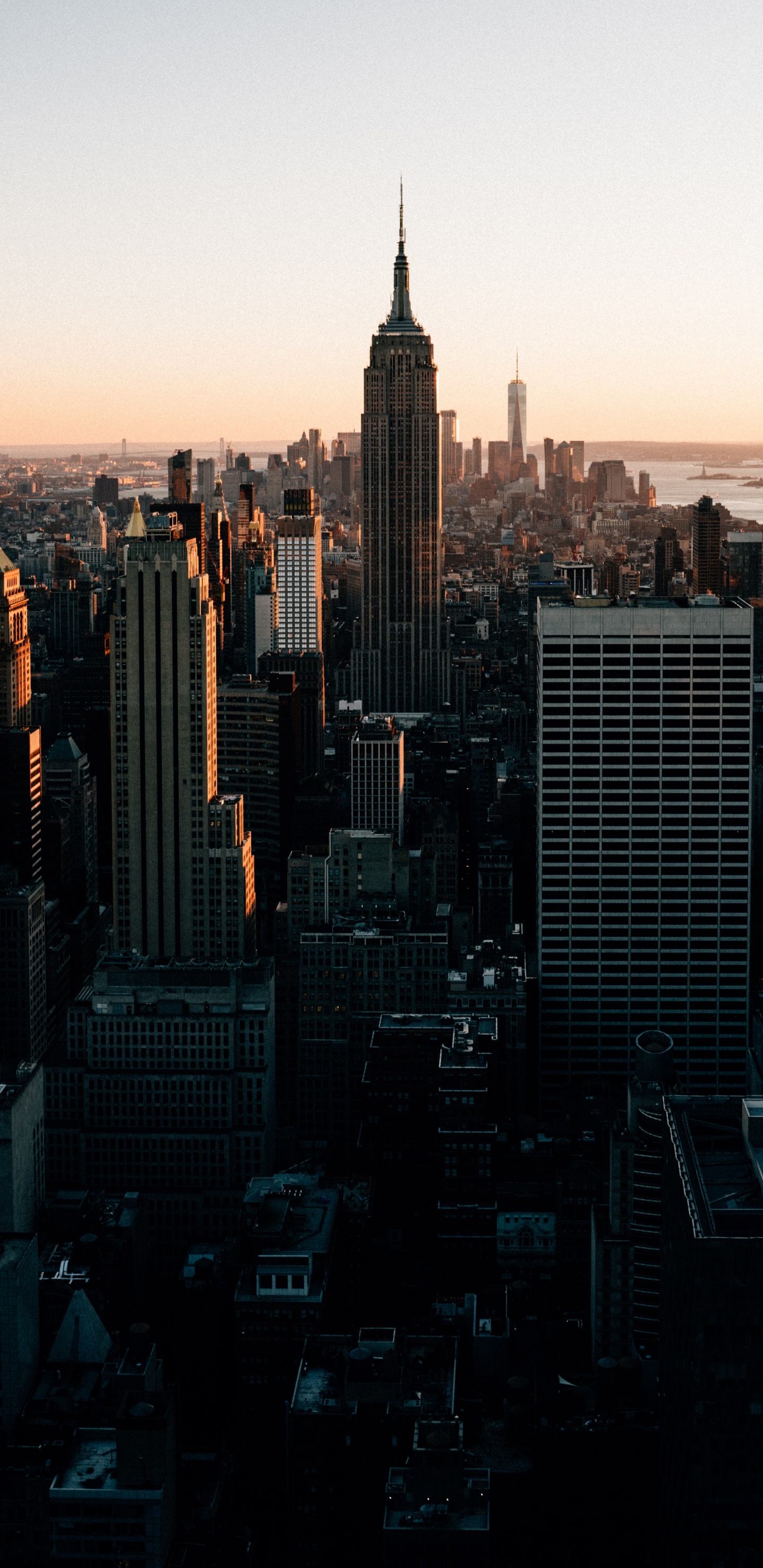 New York City, New York City Skyline, Building, Skyscraper, Daytime. Wallpaper in 1440x2960 Resolution