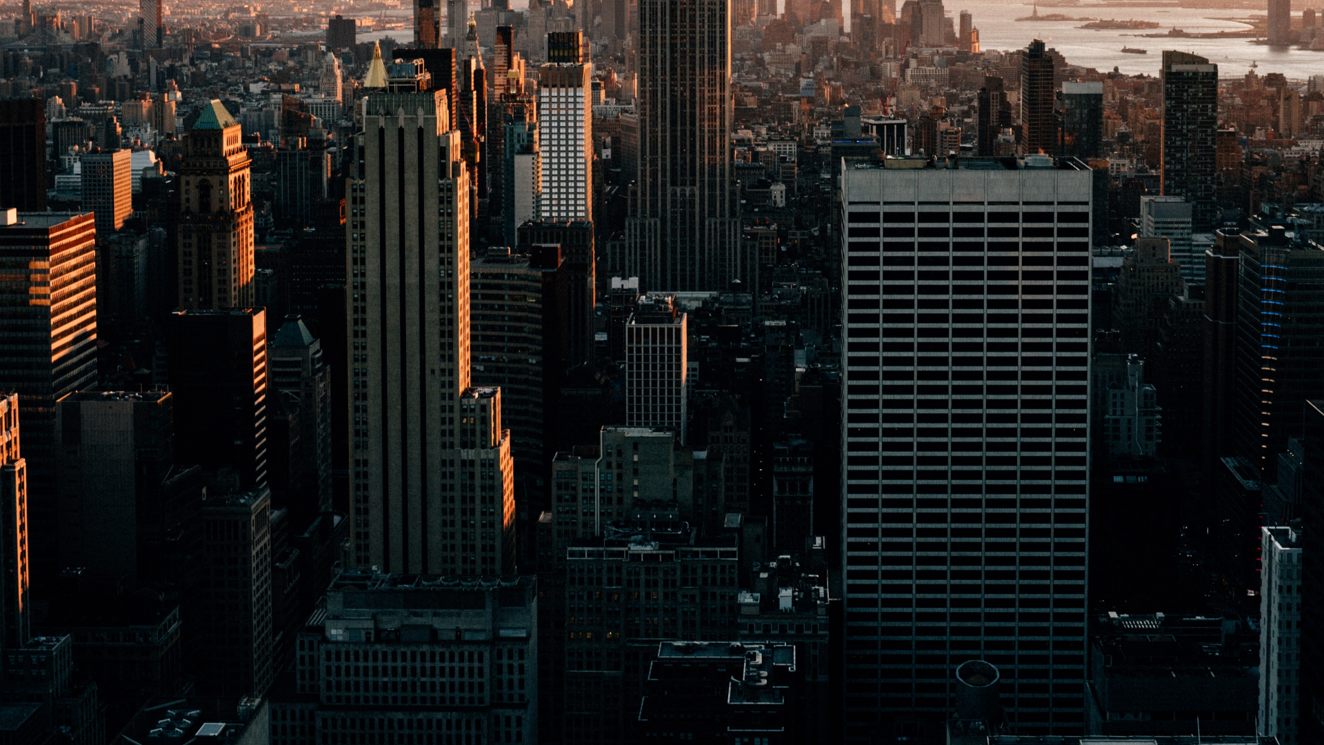 New York City, New York City Skyline, Building, Skyscraper, Daytime. Wallpaper in 1920x1080 Resolution