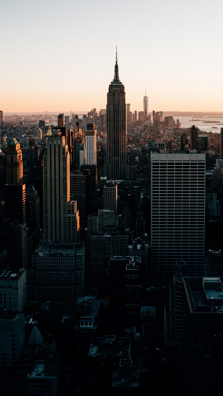 New York City, New York City Skyline, Building, Skyscraper, Daytime. Wallpaper in 720x1280 Resolution