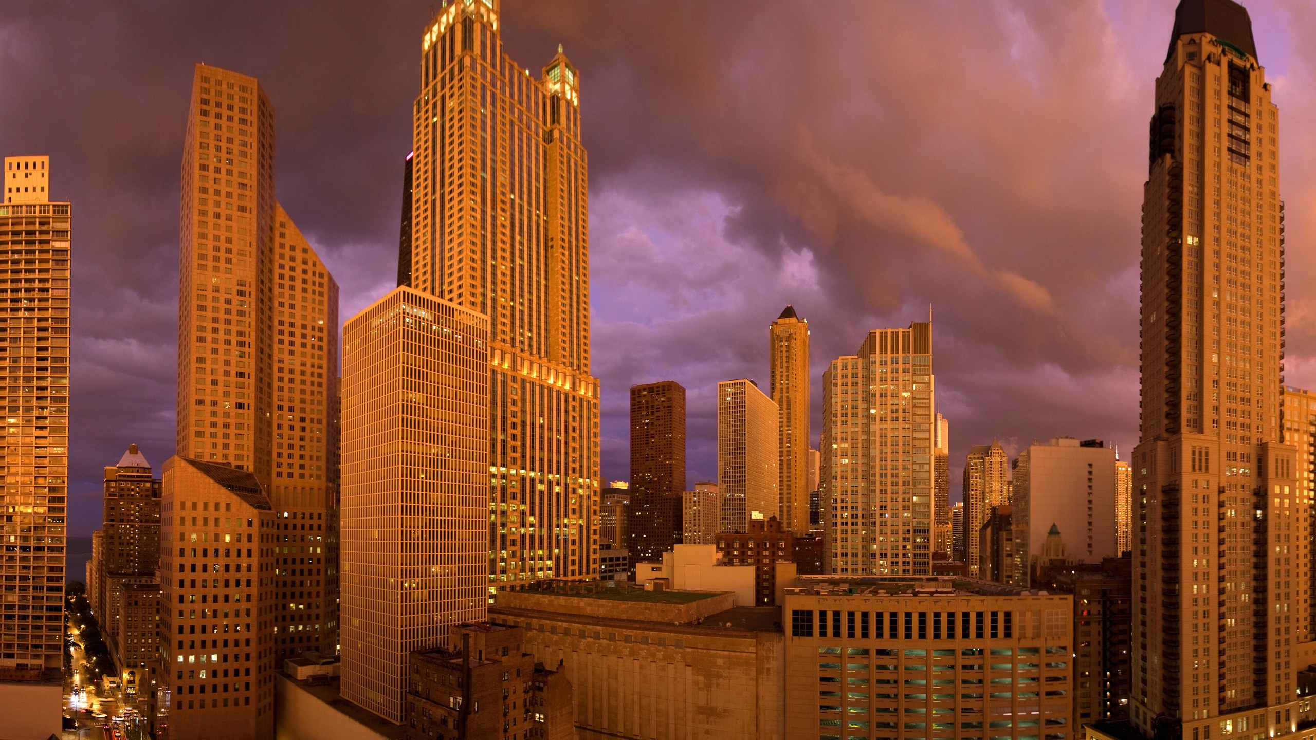 High Rise Buildings Under Cloudy Sky During Daytime. Wallpaper in 2560x1440 Resolution