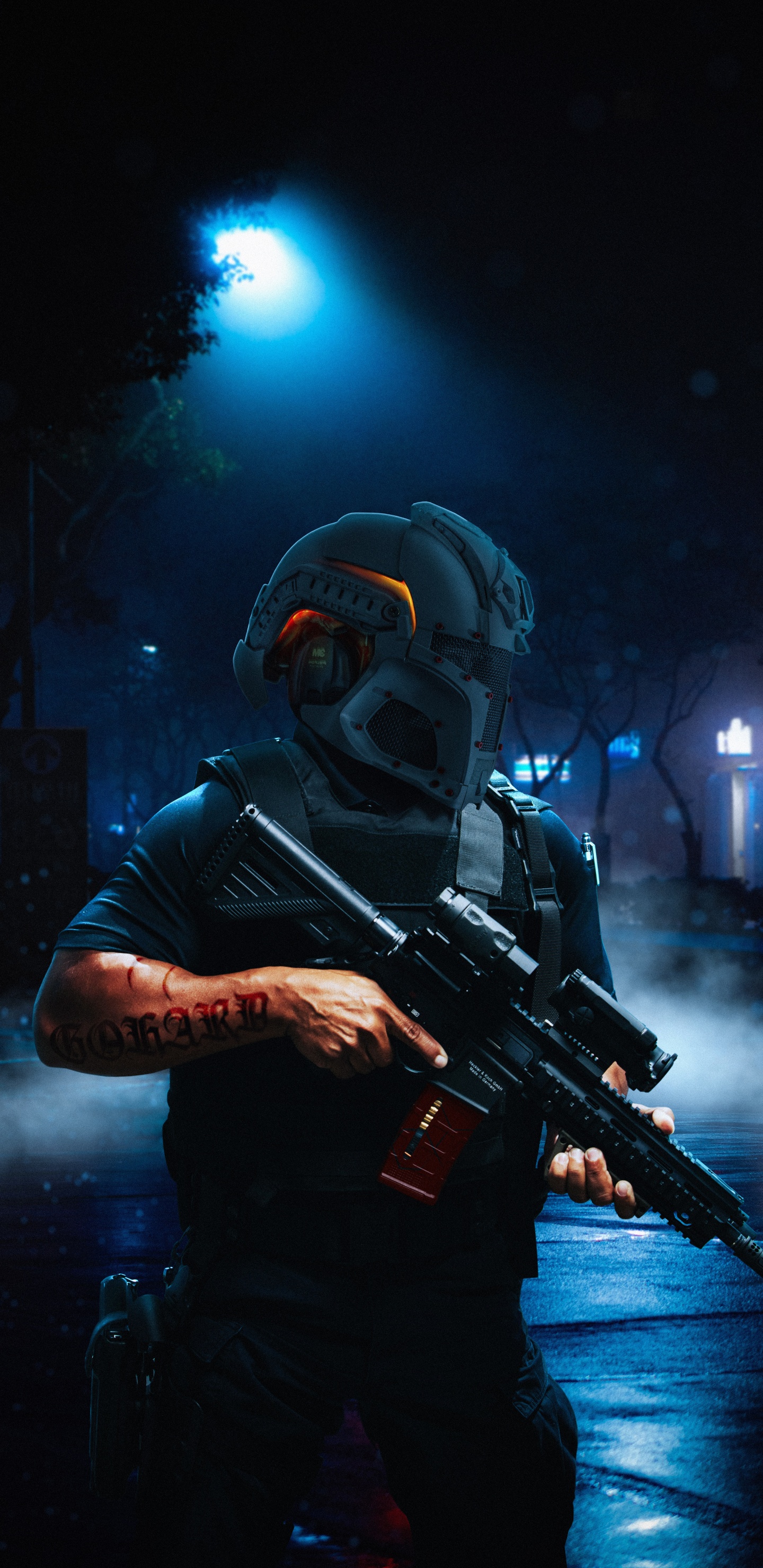 Obscurité, Masque à Gaz, Chimie, Sciences, la Musique de L'artiste. Wallpaper in 1440x2960 Resolution