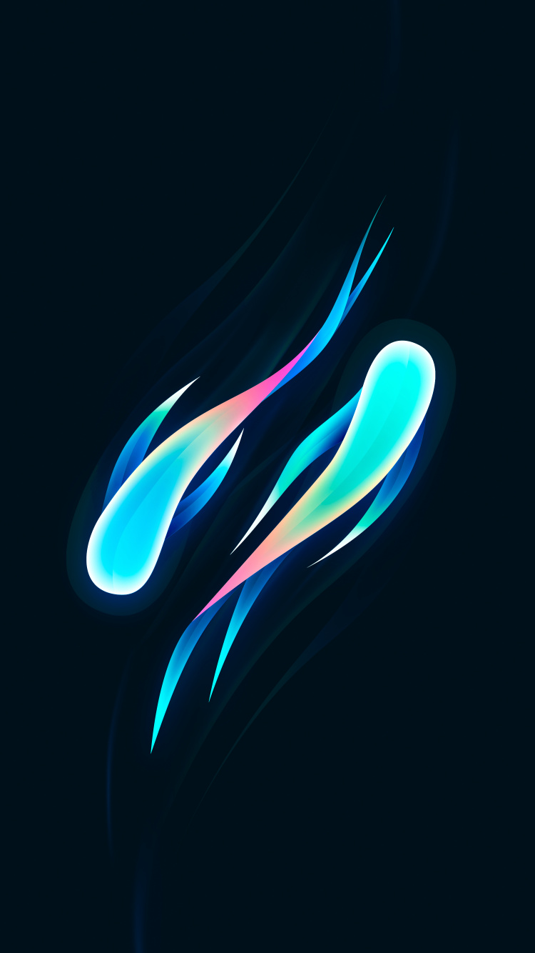 Teal, Neon, Gráficos, Animación, Diseño Gráfico. Wallpaper in 750x1334 Resolution