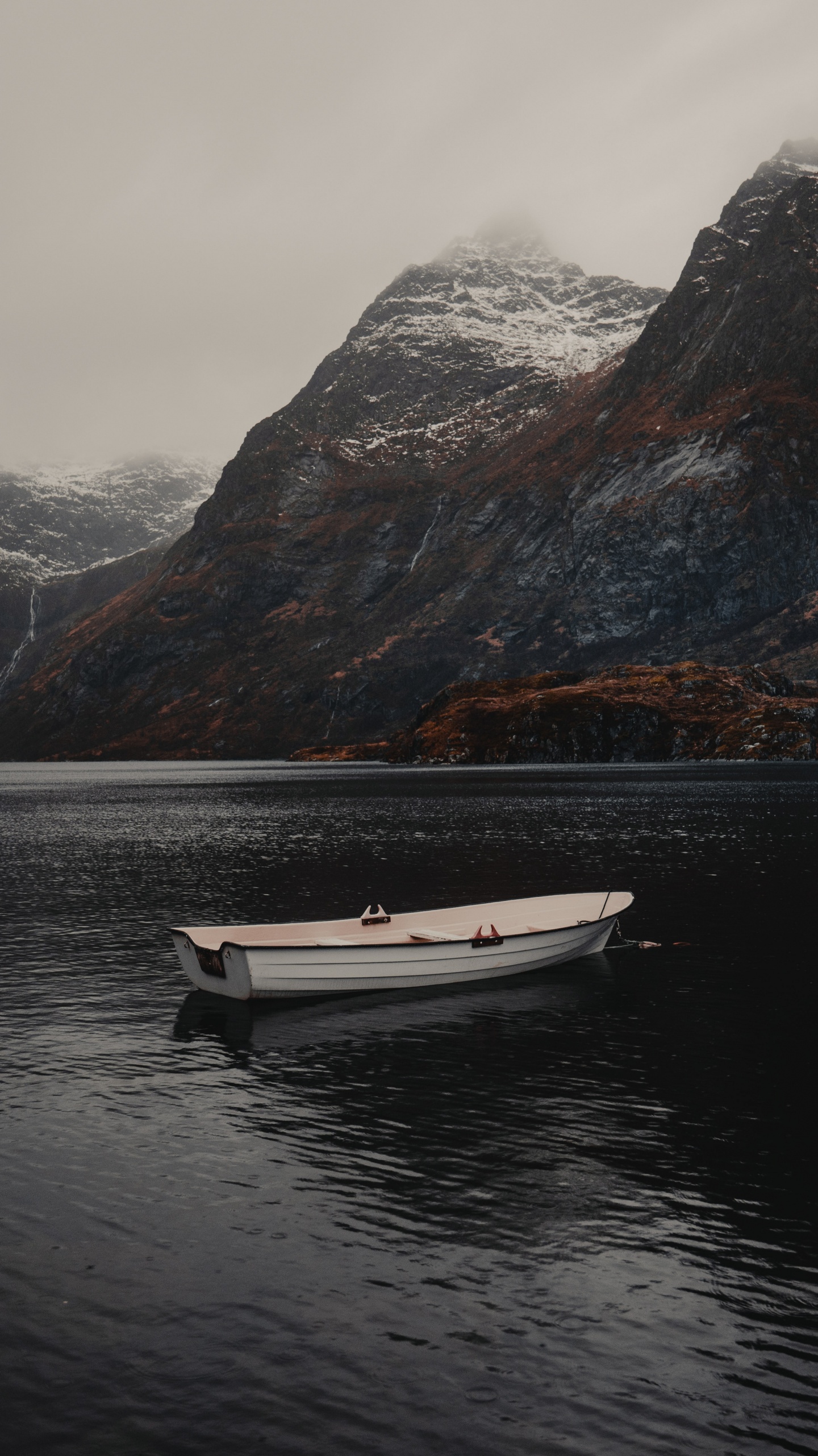 Highland, Mountain, Fjord, Mountainous Landforms, Lake. Wallpaper in 1440x2560 Resolution