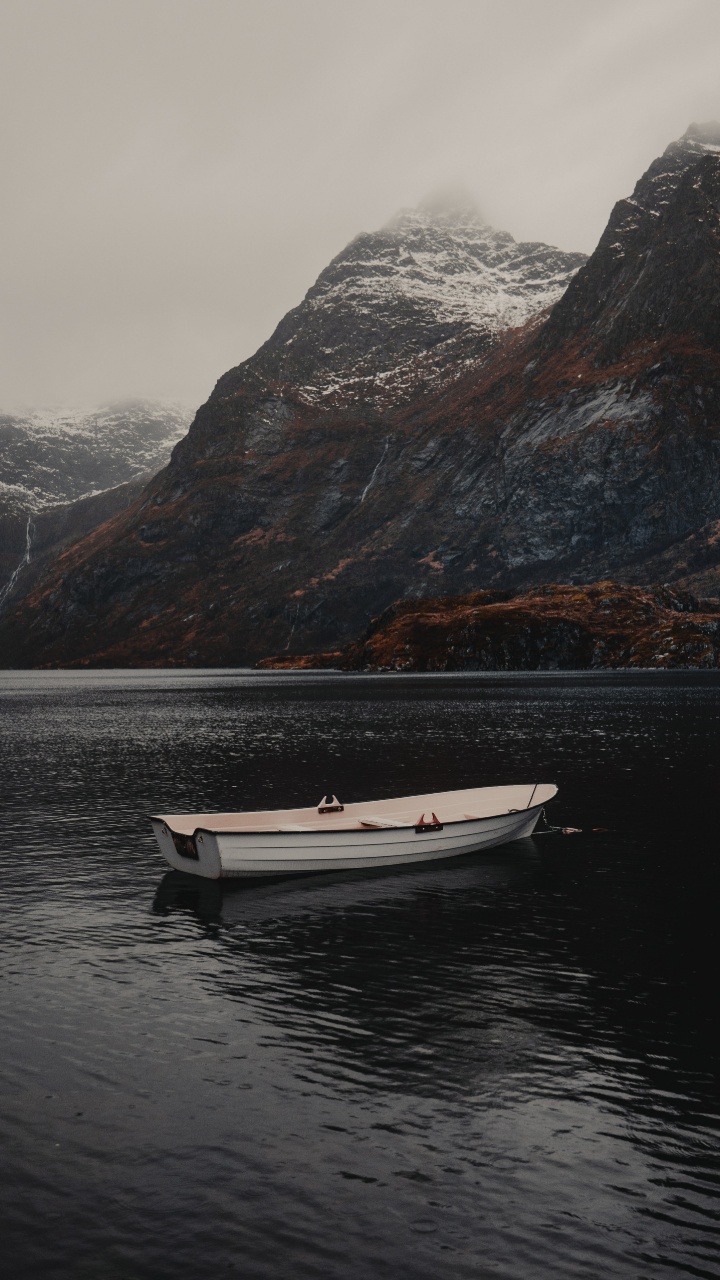 Highland, Mountain, Fjord, Mountainous Landforms, Lake. Wallpaper in 720x1280 Resolution