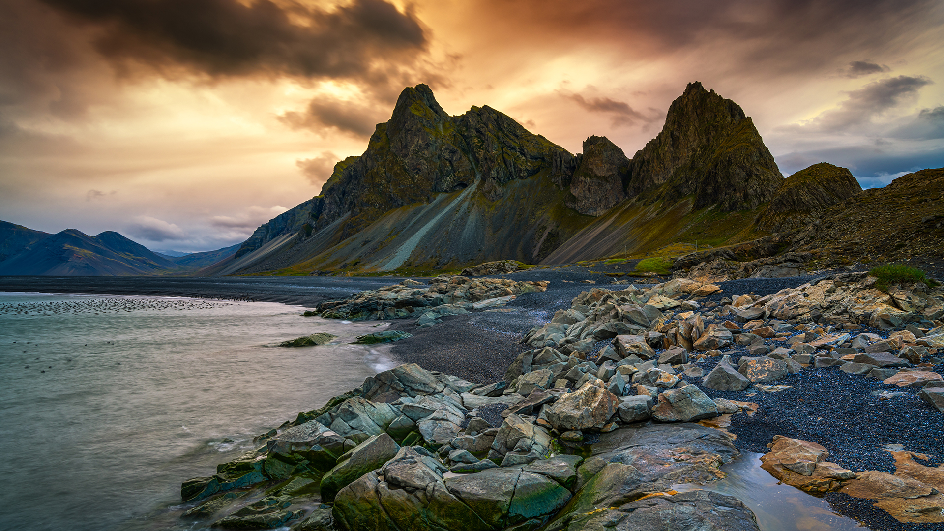 Mountains, Iceland, Nature, Mount Scenery, Mountainous Landforms. Wallpaper in 1920x1080 Resolution