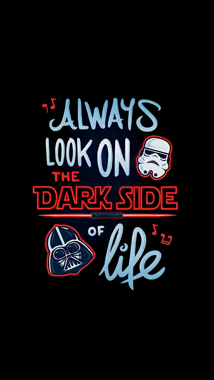 Cartel, Amoled, Texto, Negro, Star Wars. Wallpaper in 720x1280 Resolution