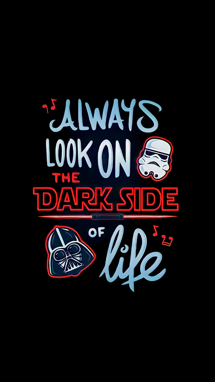 Poster, Amoled, Text, Schwarz, Star Wars. Wallpaper in 750x1334 Resolution