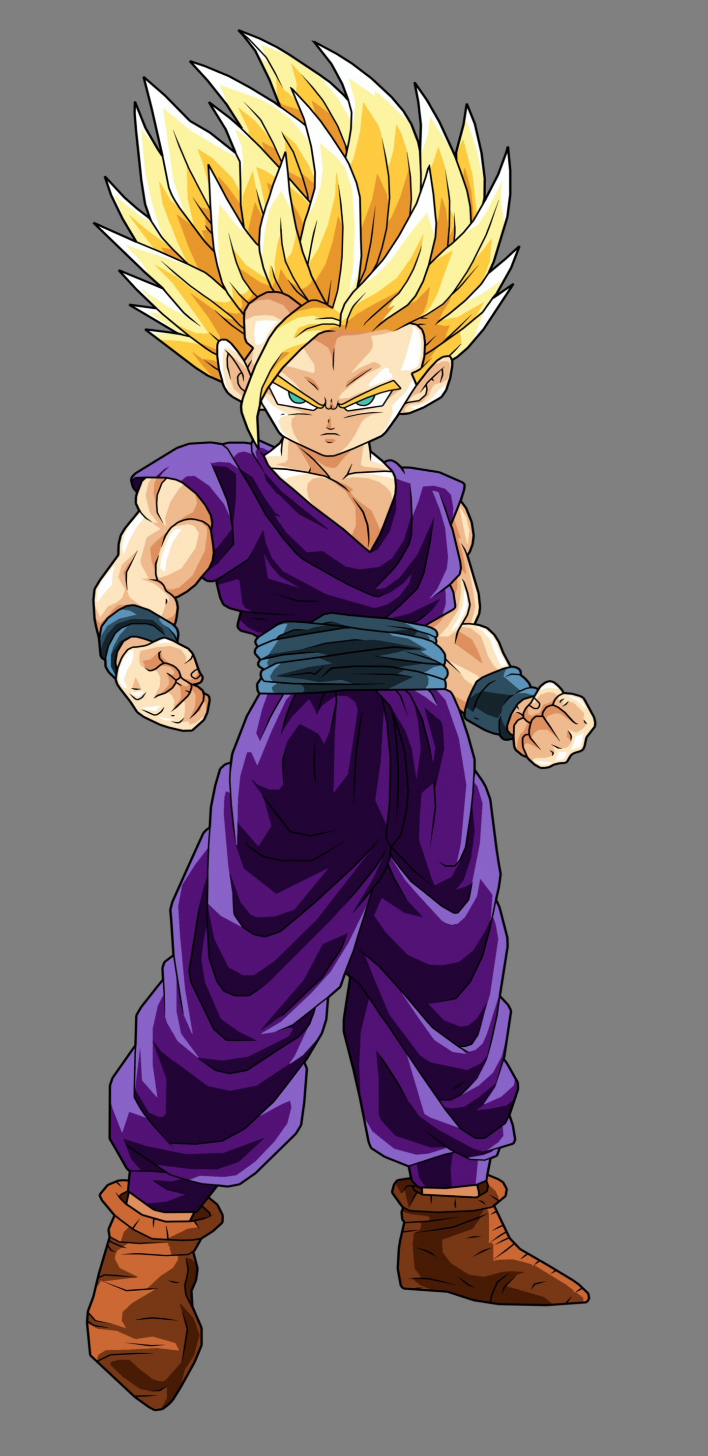 Yellow Haired Male Anime Character. Wallpaper in 1440x2960 Resolution