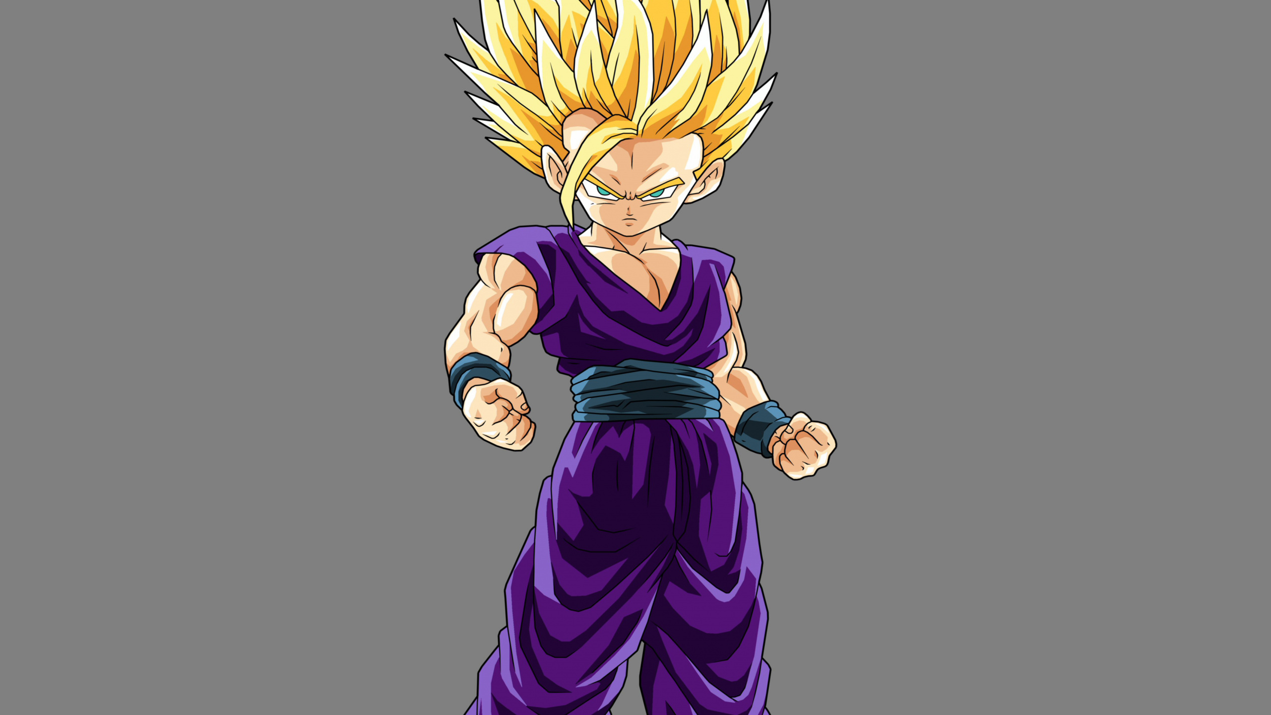 Yellow Haired Male Anime Character. Wallpaper in 2560x1440 Resolution