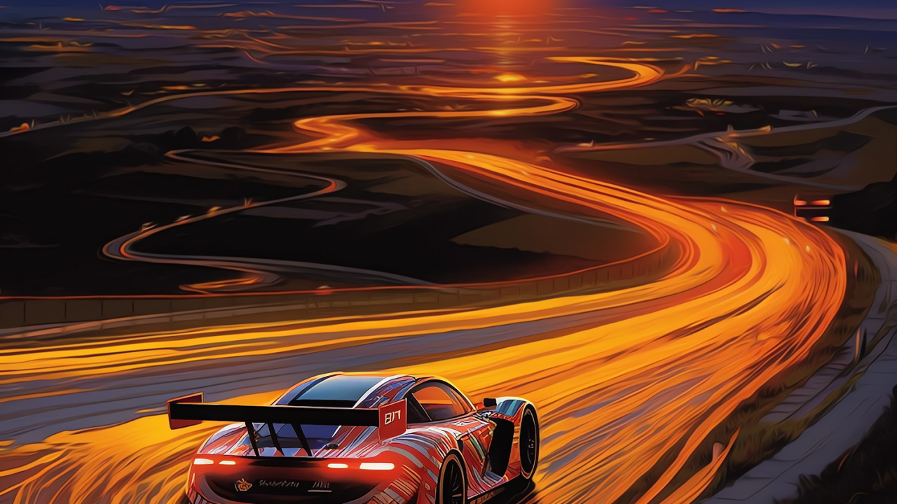 Grand Tourer, Sunset, Cars, Sports Car, Audi. Wallpaper in 1280x720 Resolution