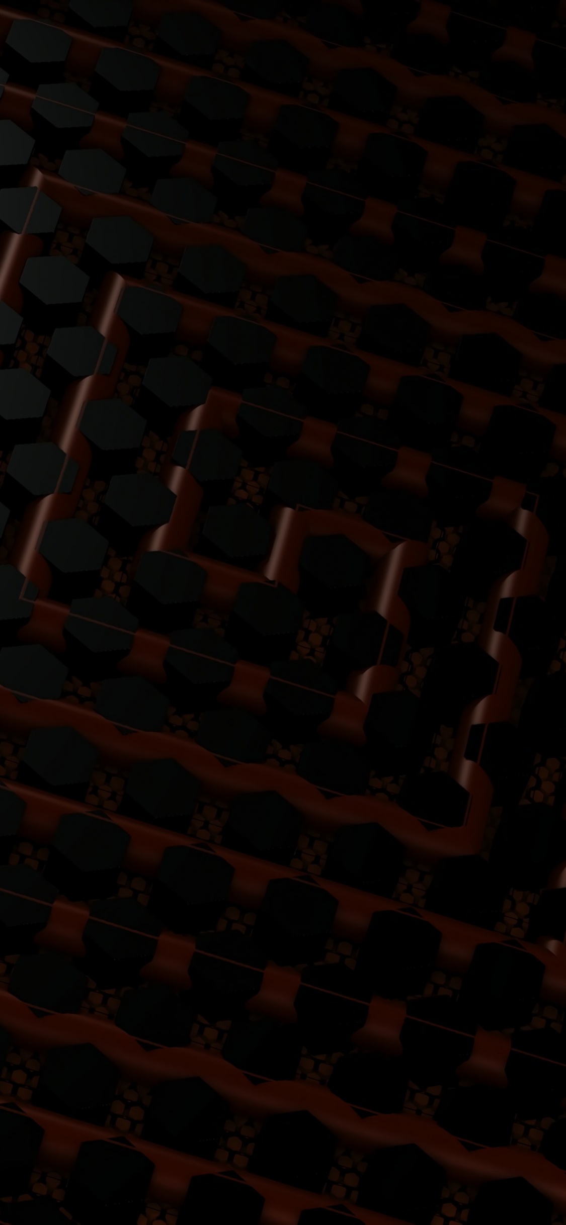 Brown and Black Square Pattern. Wallpaper in 1125x2436 Resolution