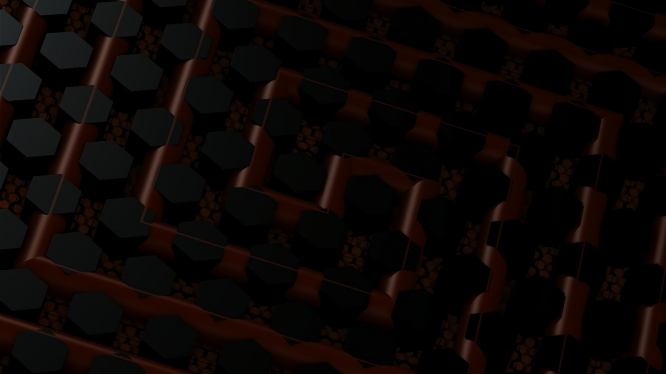 Braunes Und Schwarzes Quadratmuster. Wallpaper in 1366x768 Resolution