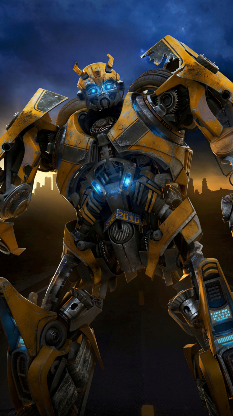 Optimus Prime, Bumblebee, Paramount Pictures, Autobot, Espacio. Wallpaper in 750x1334 Resolution