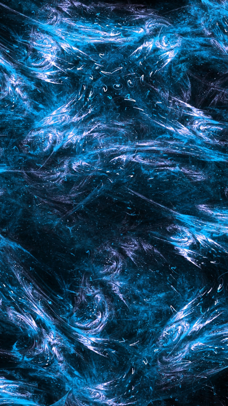 Blue and White Abstract Painting. Wallpaper in 750x1334 Resolution