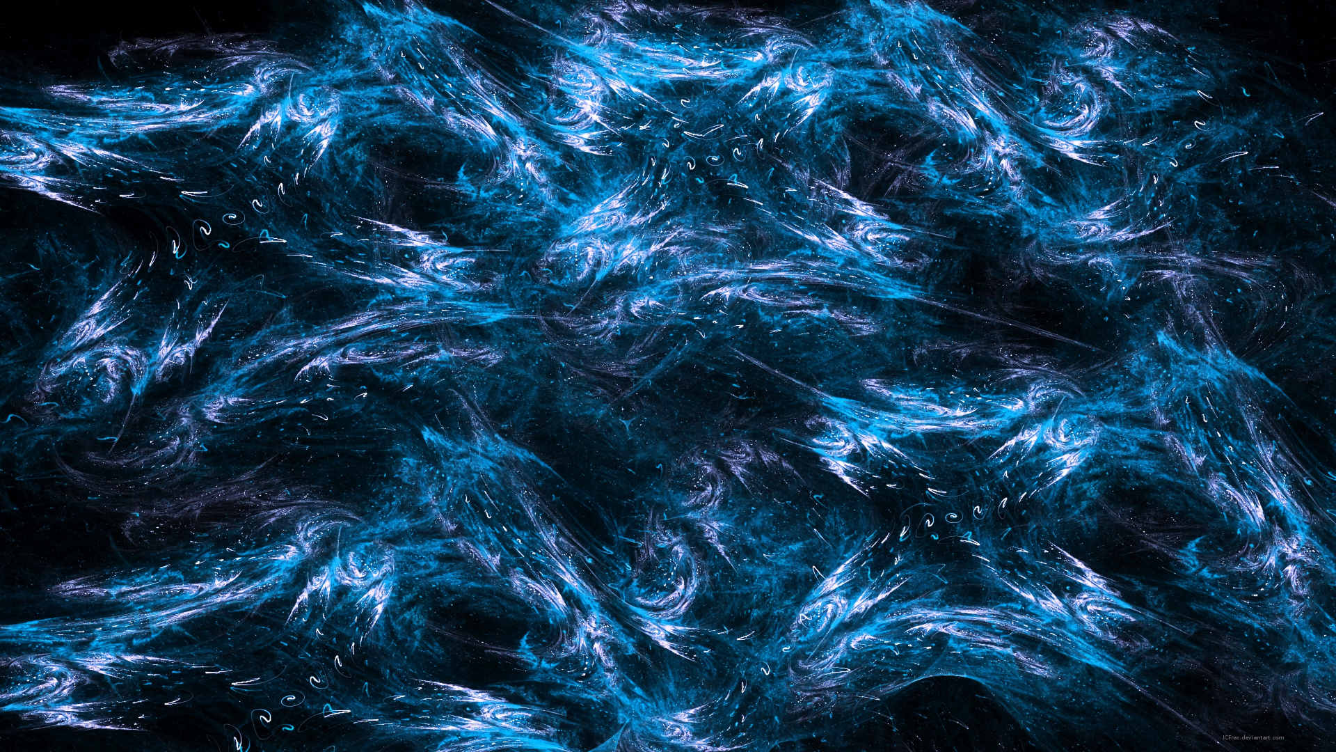 Pintura Abstracta Azul y Blanca. Wallpaper in 1920x1080 Resolution