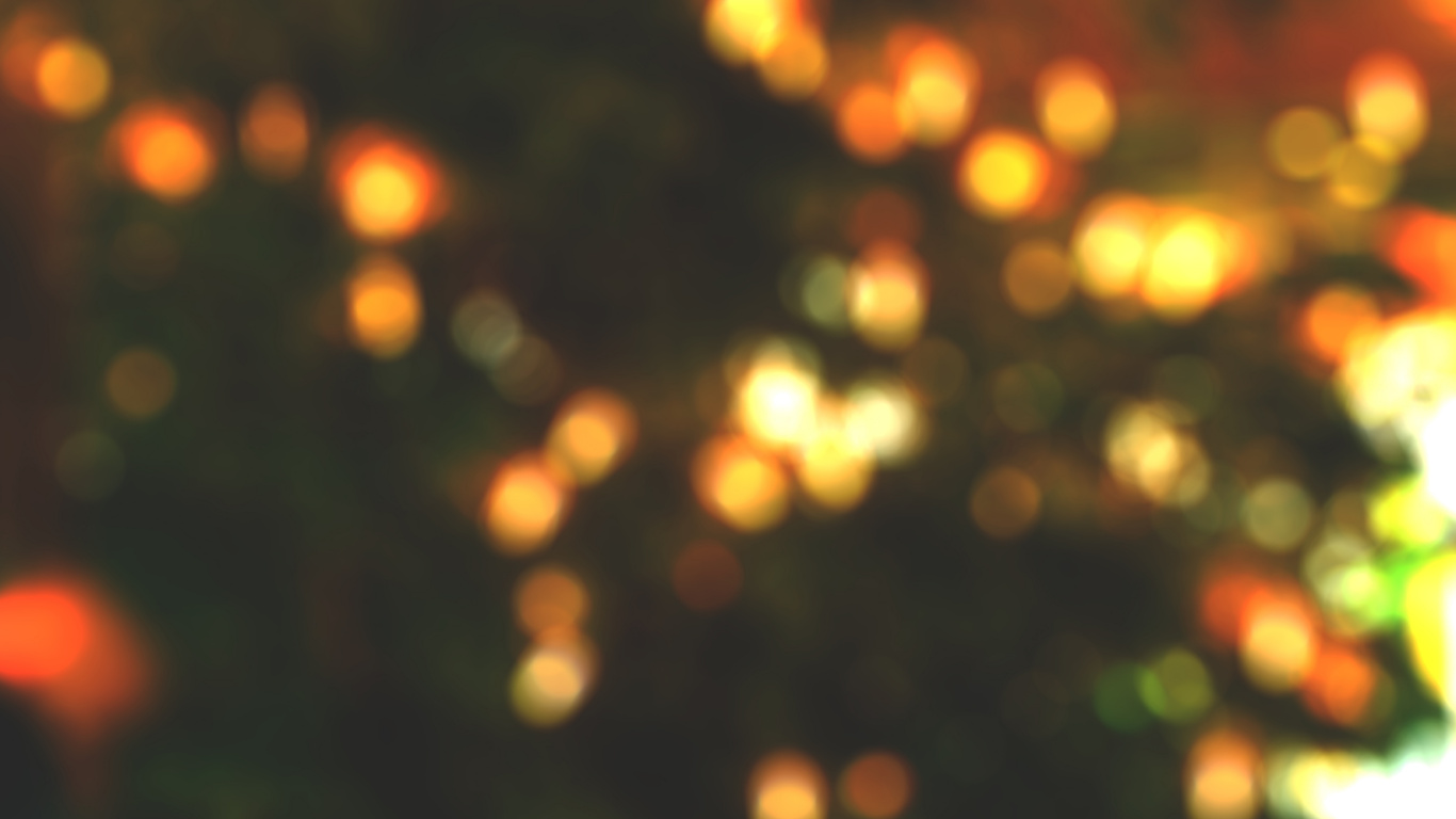 Yellow and Green Bokeh Lights. Wallpaper in 1366x768 Resolution