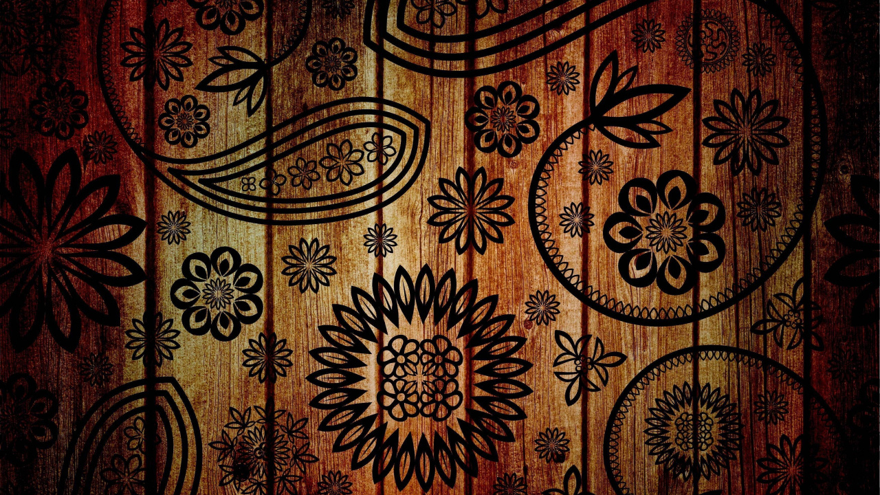 Brown and Beige Floral Textile. Wallpaper in 1280x720 Resolution