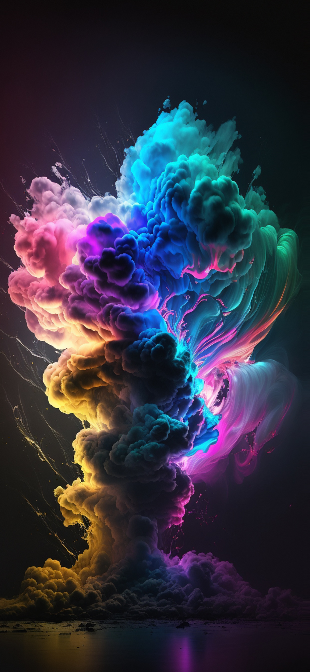 Llama, Diseño Gráfico, Oscuridad. Wallpaper in 1242x2688 Resolution