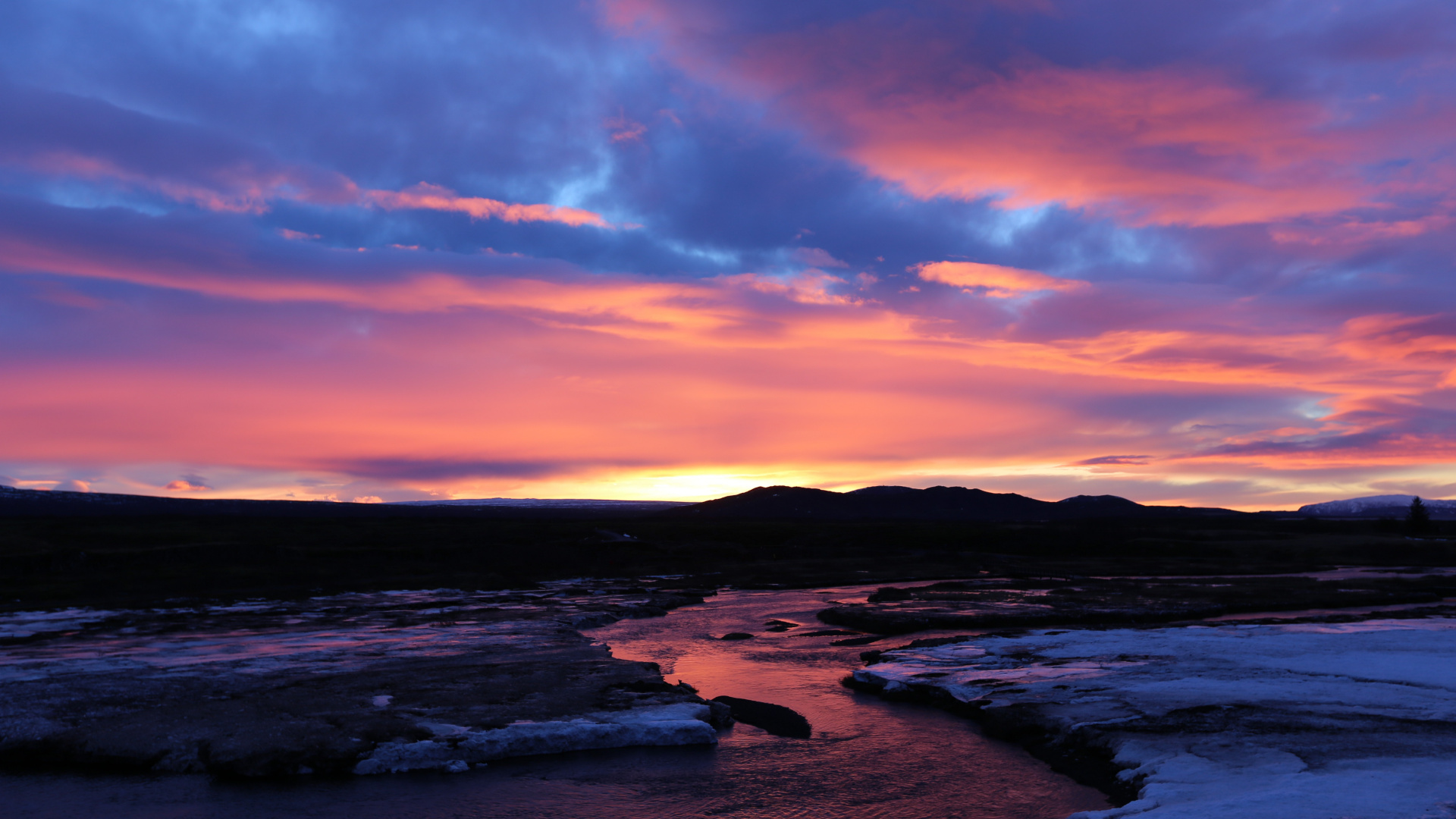 Amanecer, Canónigo, Afterglow, Atardecer, Agua. Wallpaper in 1920x1080 Resolution
