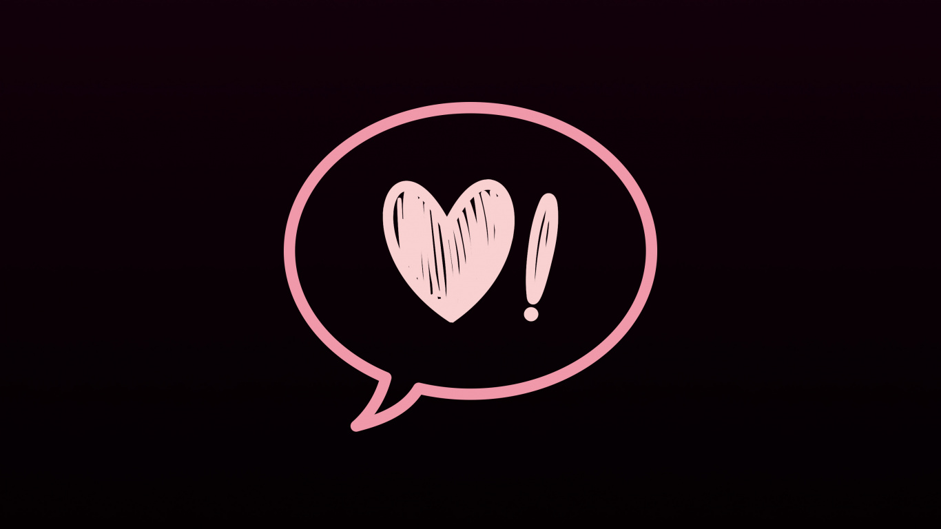 Emblem, Grafik-design, Herzen, Magenta, Kreis. Wallpaper in 1366x768 Resolution