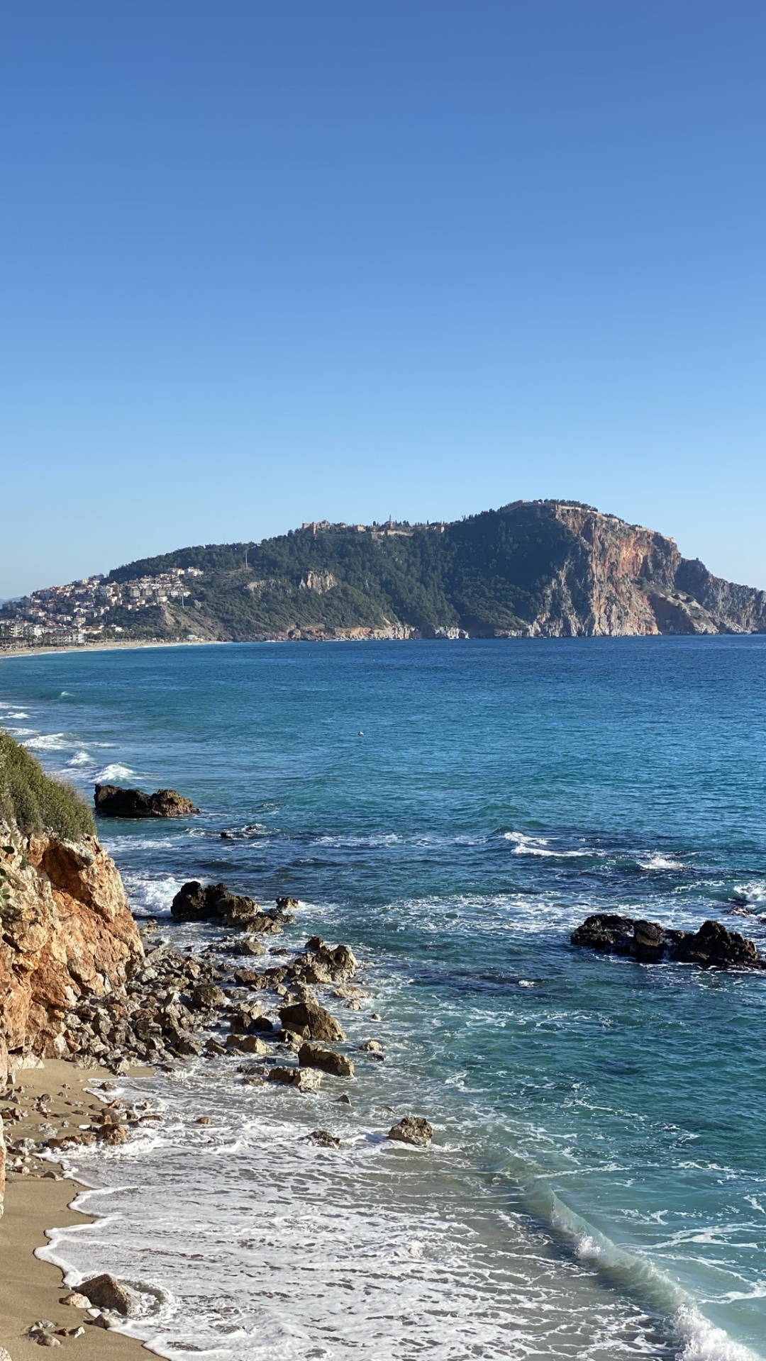 Plage de Kleopatra, Eau, Les Ressources en Eau, Azure, Paysage Naturel. Wallpaper in 1080x1920 Resolution