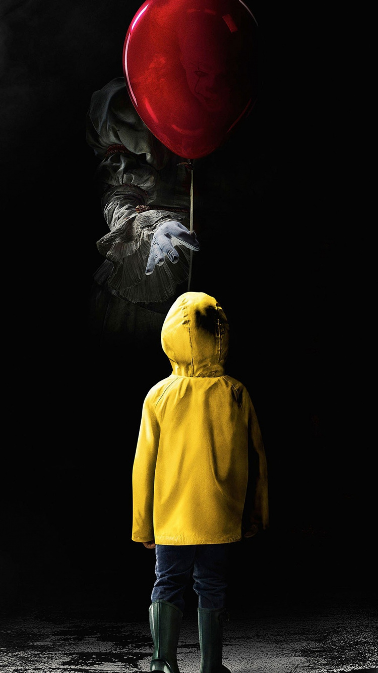 Pennywise, IT Kapitel Zwei, Bill Skarsgrd, Clown, Poster. Wallpaper in 750x1334 Resolution
