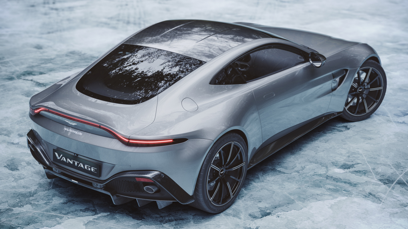 Silver Porsche 911 on Snow Covered Ground. Wallpaper in 1366x768 Resolution