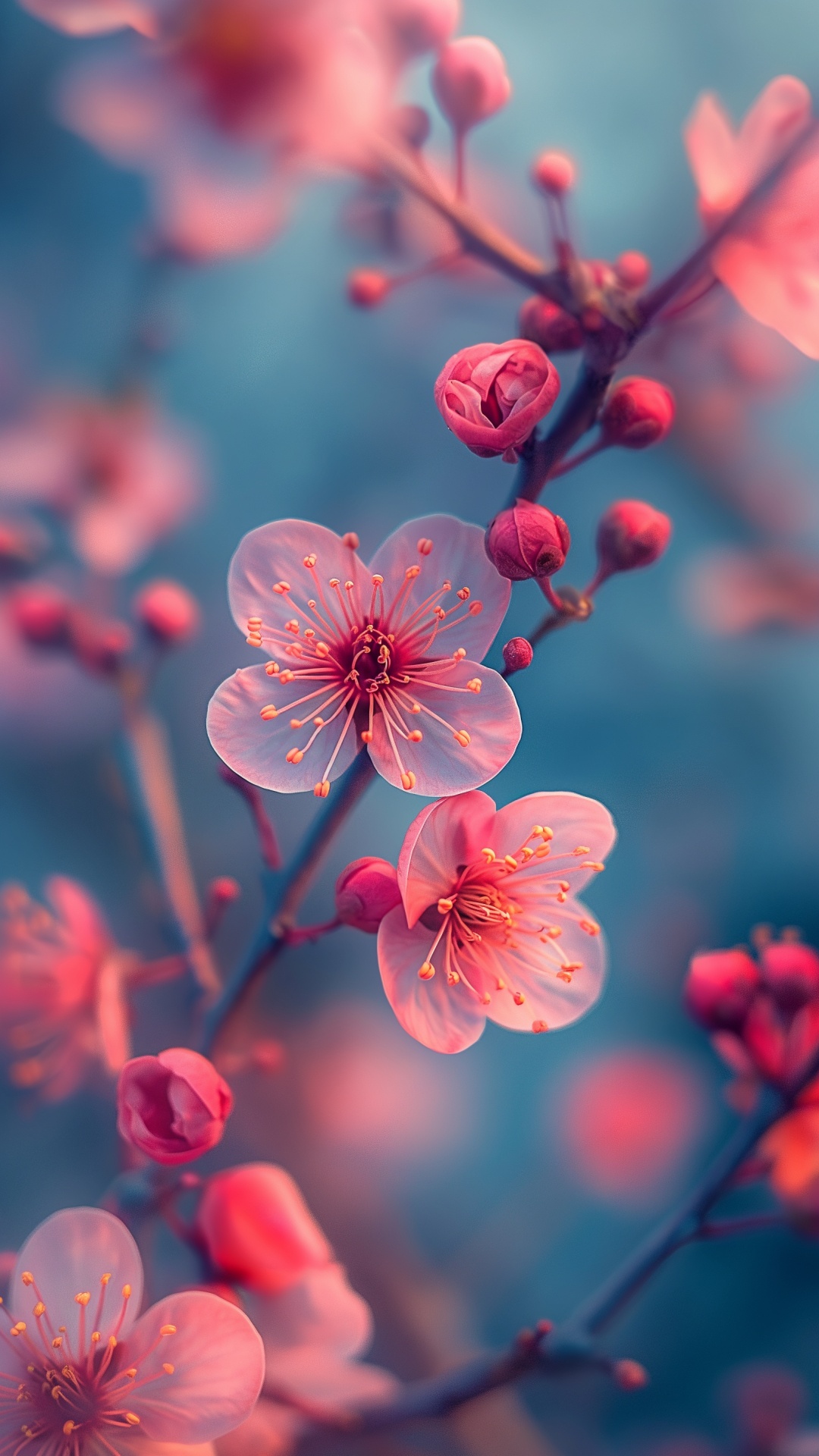 Flower, Plant, Light, Petal, Twig. Wallpaper in 1080x1920 Resolution