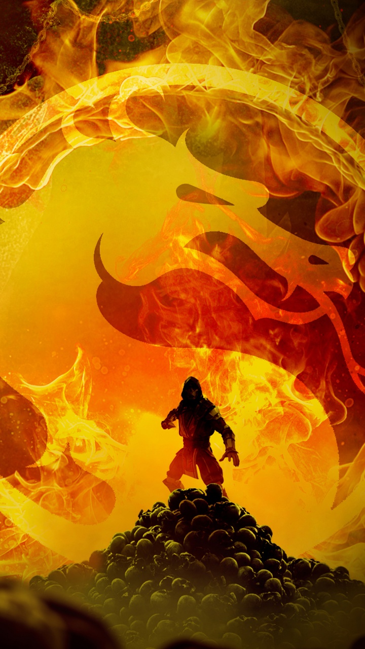 Mortal Kombat 11, Mortal Kombat x, Mortal Kombat, Scorpion, Playstation 4. Wallpaper in 720x1280 Resolution