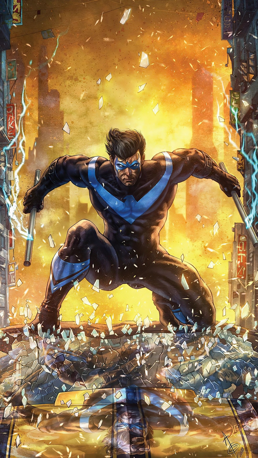 Nightwing 77 2020, Nightwing 2016- 77, Nightwing, Dick Grayson, Batman. Wallpaper in 1080x1920 Resolution