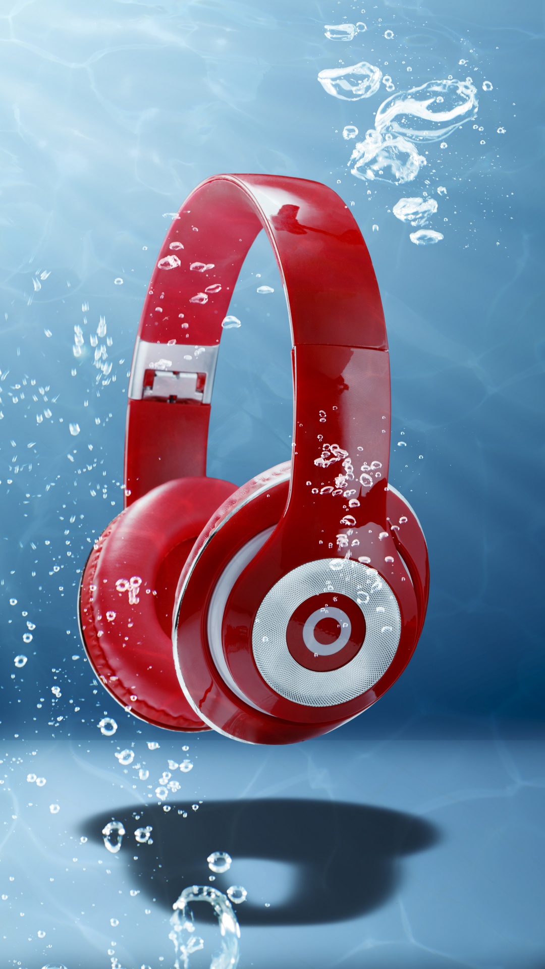 Headphones, Audio Equipment, Technology, Blue, Music. Wallpaper in 1080x1920 Resolution