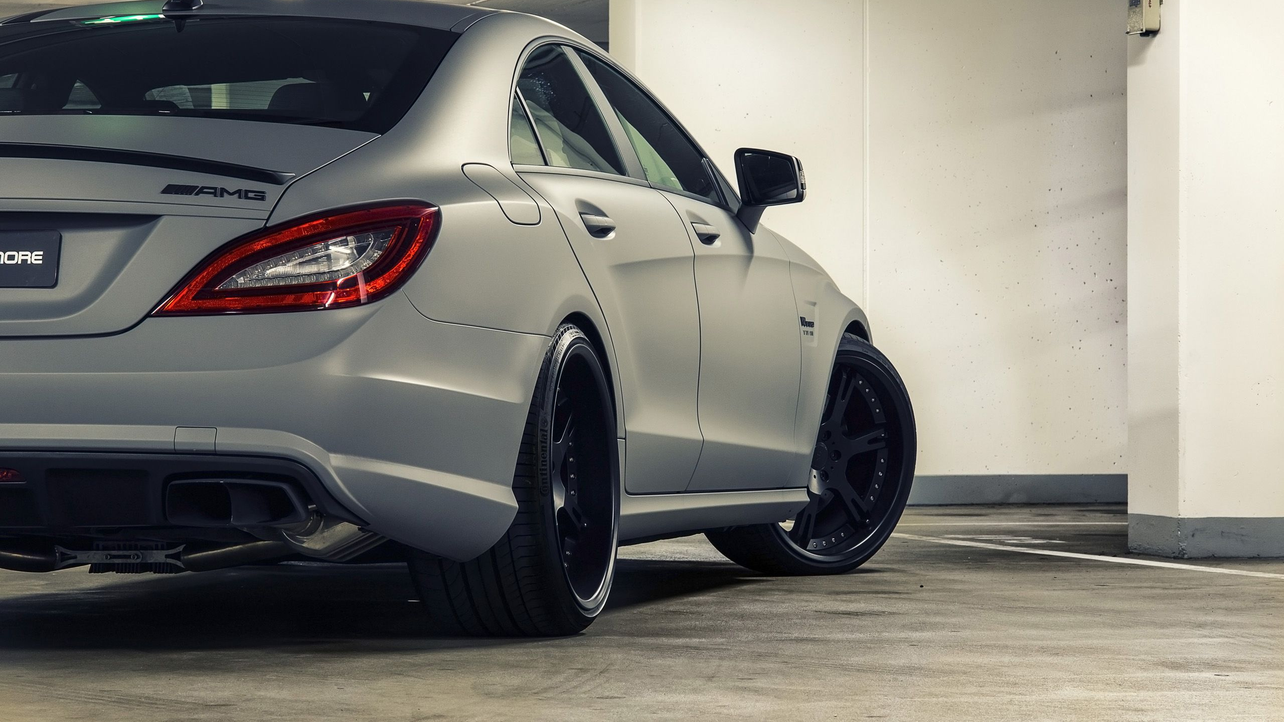 Plata Mercedes Benz Clase c Coupe. Wallpaper in 2560x1440 Resolution