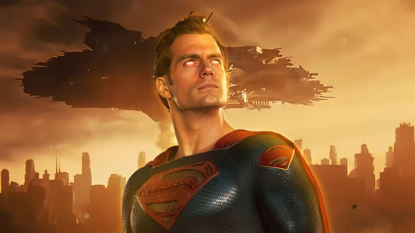 Superman Henry Cavill 壁纸 1366x768 允许