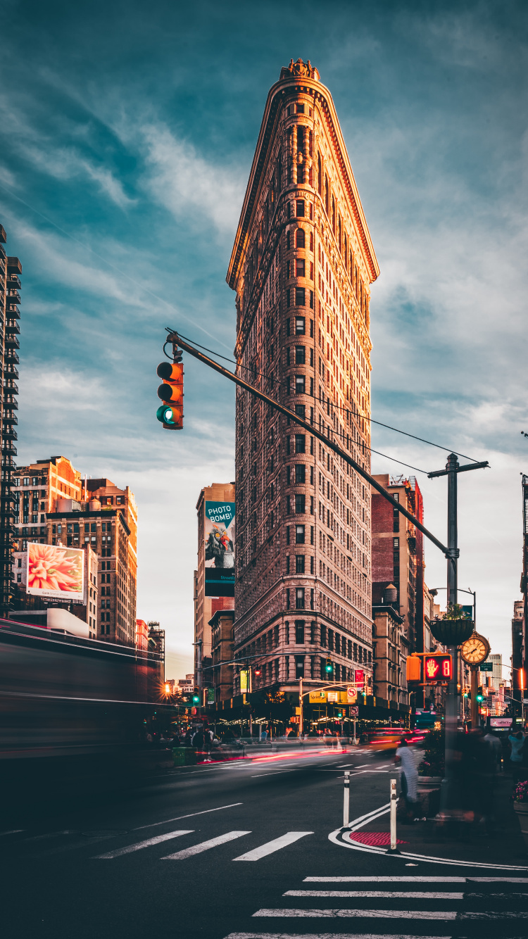 New York, Madison Square Park, Flatiron Building, Central Park, Union Square. Wallpaper in 750x1334 Resolution