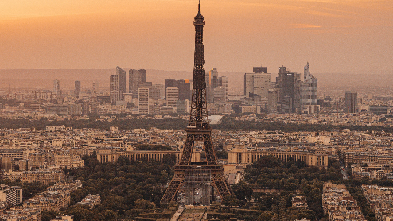 Paris, Montparnasse-Turm, Eiffelturm, Louvre Museum, Montparnasse. Wallpaper in 1280x720 Resolution