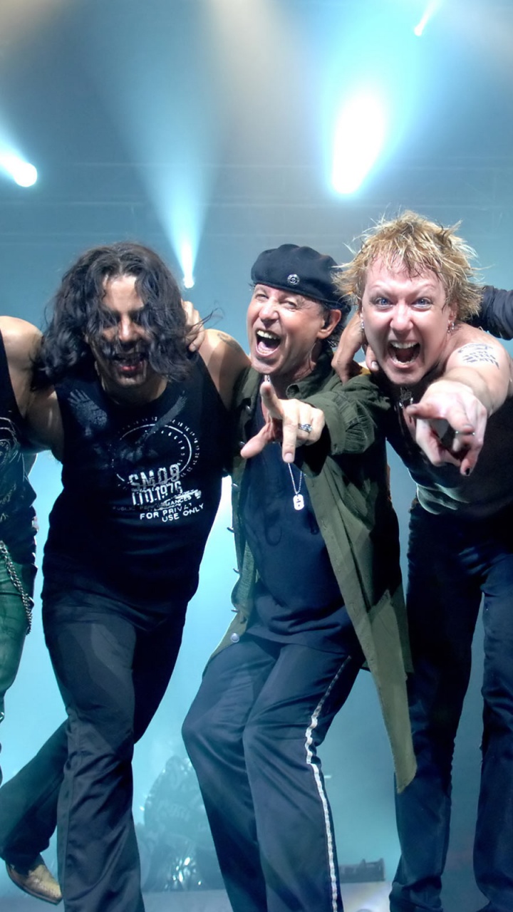 Scorpions Banda, Rudolf Schenker, Scorpions, Heavy Metal, Hard Rock. Wallpaper in 720x1280 Resolution