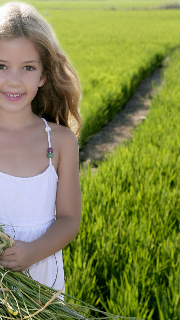 Agriculture, de la Rizière, L'herbe de la Famille, Enfant, Illustration. Wallpaper in 720x1280 Resolution