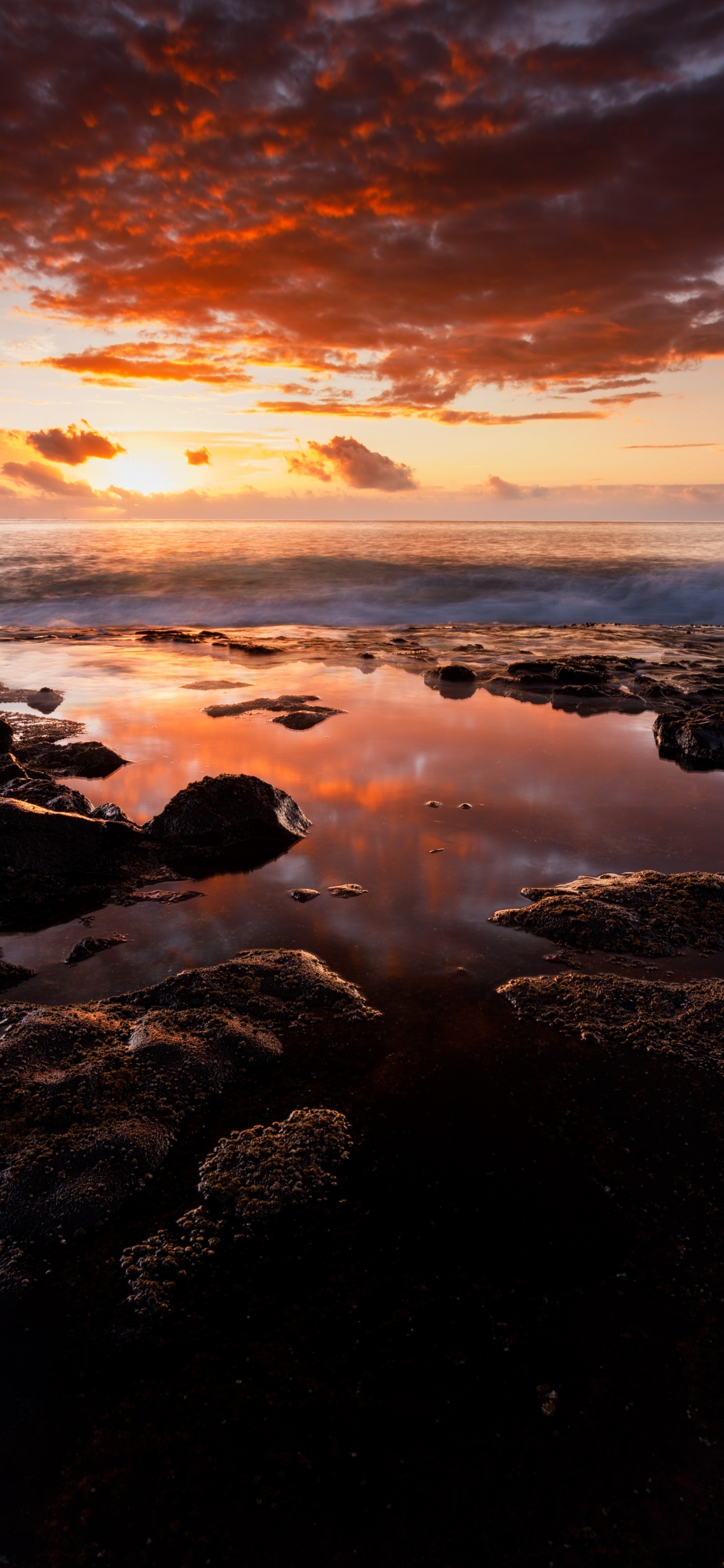 Cloud, Water, Atmosphere, Water Resources, Afterglow. Wallpaper in 1242x2688 Resolution